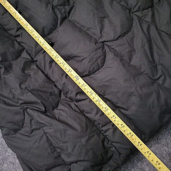 Vintage SAXTON HALL 80’s Long Quilted DOWN Puffer Winter Coat  Black Sz Small - Picture 7 of 15